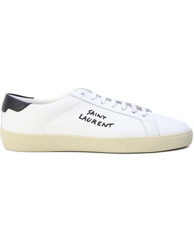 Saint laurent white on sale trainers