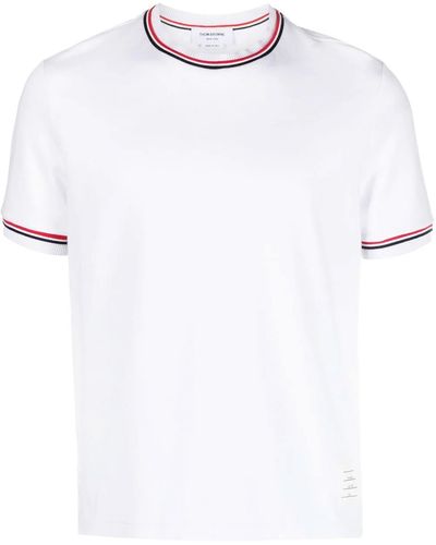 Thom Browne Cotton Tshirt - White