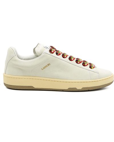 Lanvin Lite Curb Low Top Trainers - Bianco