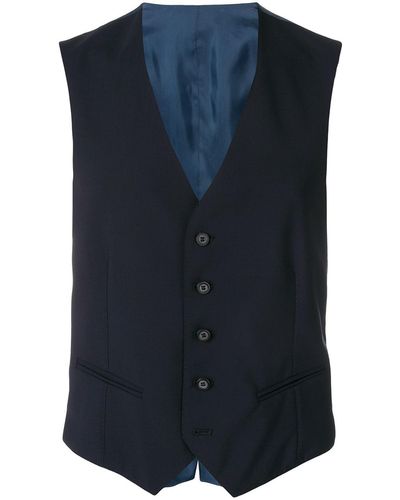 Tonello Wool vest - Blu