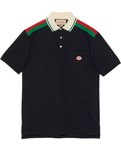 Gucci Interlocking G Polo Shirt - Black