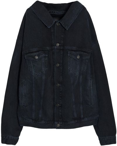 Balenciaga Offtheshoulder Jacket - Black