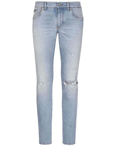 Dolce & Gabbana Jeans skinny in denim - Blu