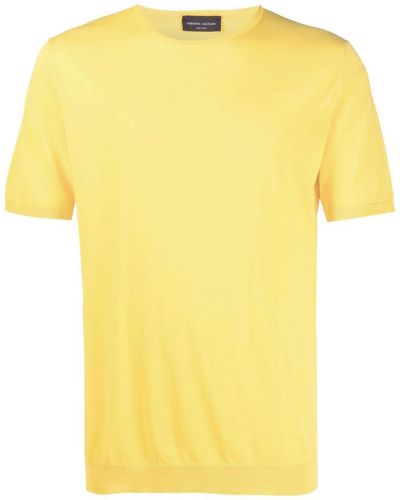 Roberto Collina Tshirt in cotone giallo