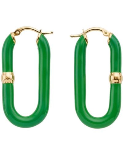 Bottega Veneta Chains Earrings - Green