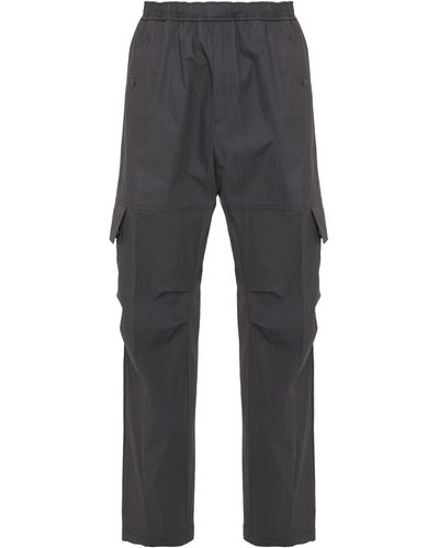 Moncler Cotton Cargo Trousers - Grey