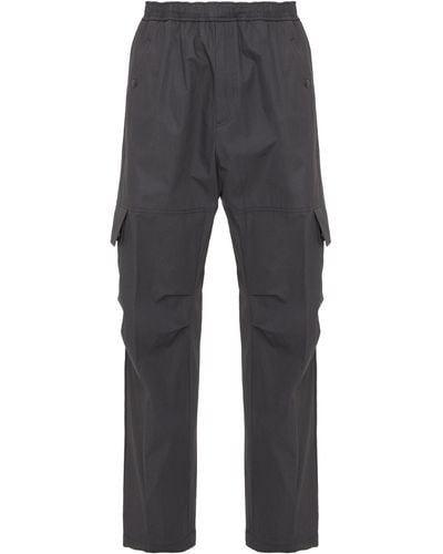 Moncler Cotton Cargo Trousers - Grey