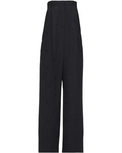 Burberry Tailored Wool Jumpsuit - Blue