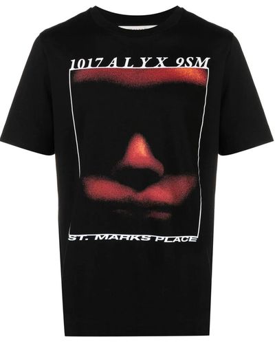 1017 ALYX 9SM Printed cotton tshirt - Nero