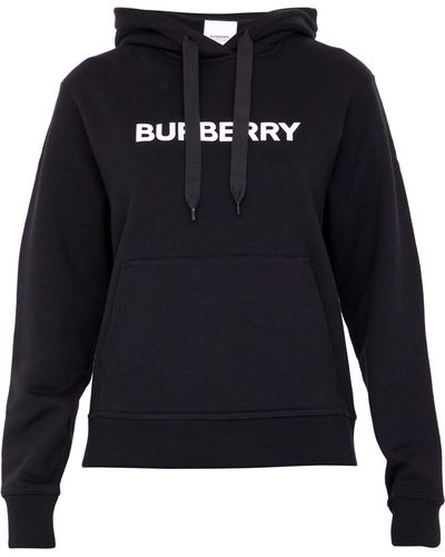 Burberry Hoodie With Logo - Black