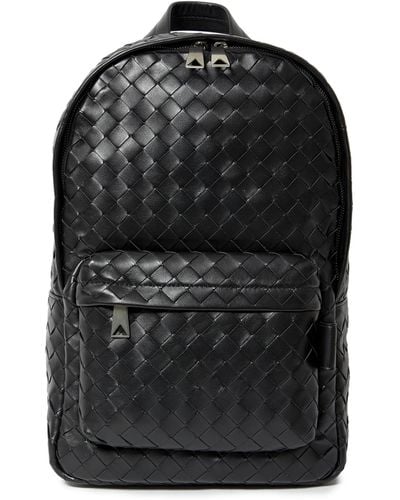 Bottega Veneta Leather Backpack - Black