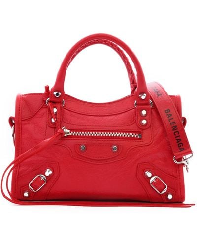 Balenciaga Mini City Classic Bag Red
