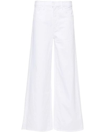 Mother The Undercover Wide-leg Jeans - White