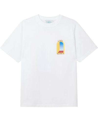 Casablancabrand T-shirt l'arche de jour - Bianco