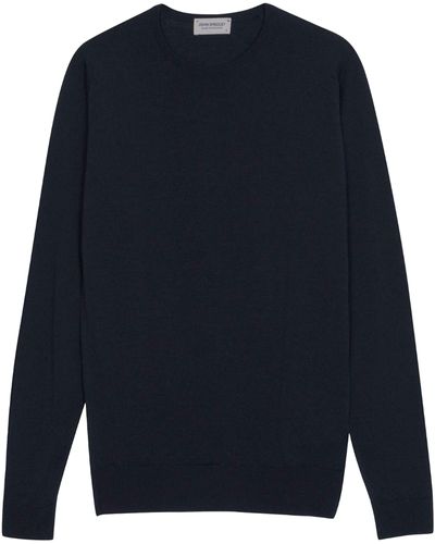 John Smedley Merino Sweater - Blue