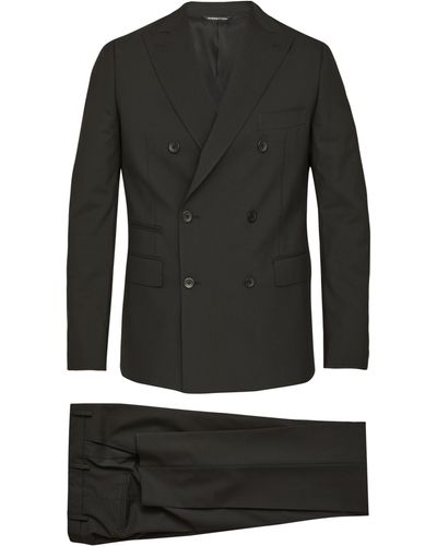 Tonello Stretch Wool Suit - Black