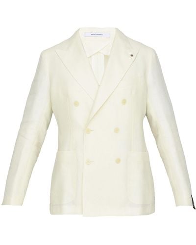 Tagliatore Creamcolored Doublebreasted Jacket - White