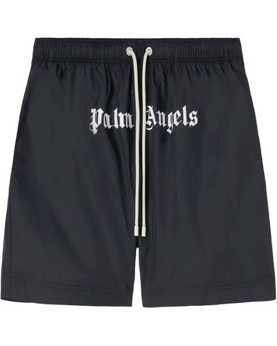 Palm Angels Logo Swimshorts - Black
