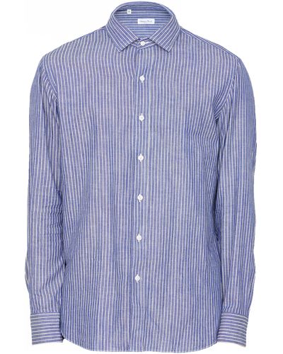 Blue Salvatore Piccolo Shirts for Men | Lyst