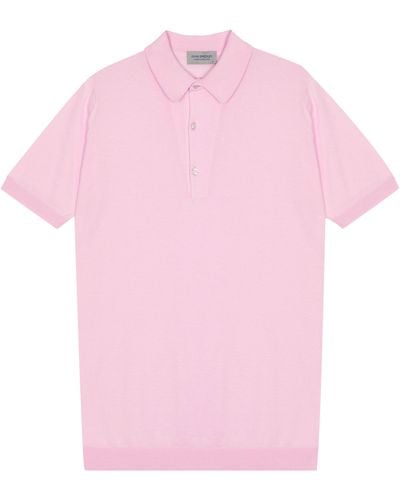 John Smedley Adrian Polo Shirt - Pink