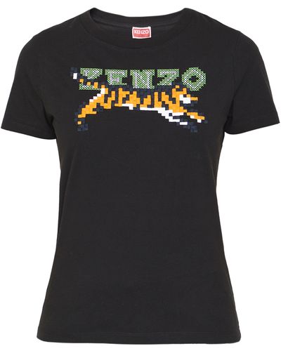KENZO Embroidered Tshirt - Black