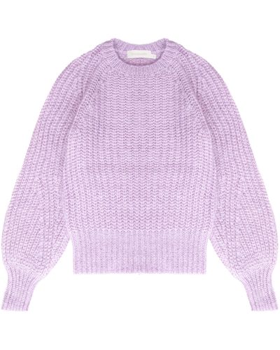 Zimmermann Luminosity Raglan Sweater - Purple