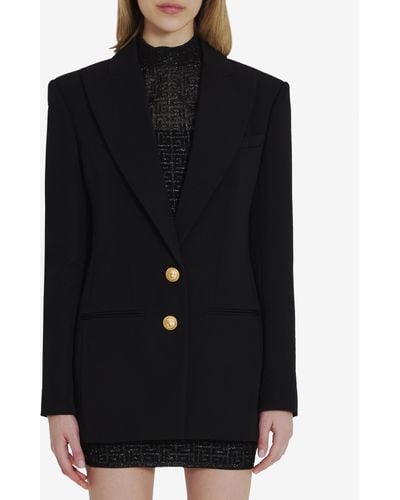 Balmain Doublebreasted Jacket - Black