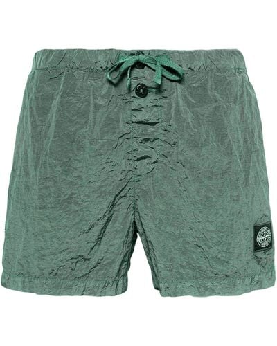 Stone Island Costume Da Bagno Con Logo - Verde