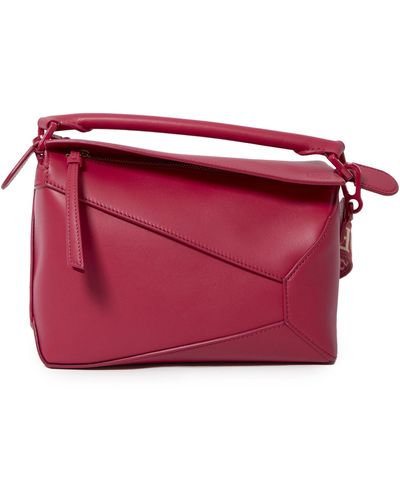 Loewe Small Puzzle Edge Bag - Red