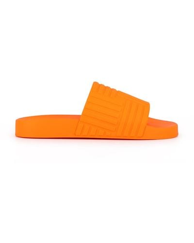 Bottega Veneta Orange Slider Sandal