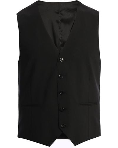 Tonello Wool Vest - Black