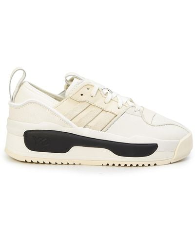Y-3 Rivalry Leather Sneakers - White