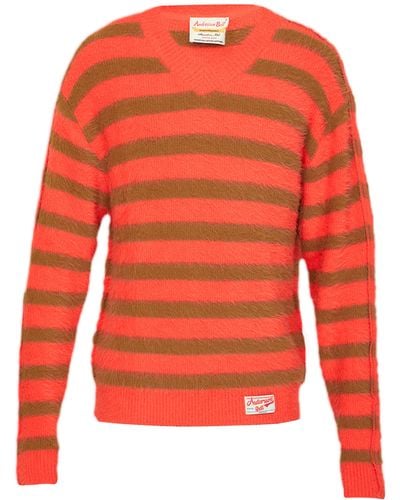 ANDERSSON BELL And Striped Sweater - Orange