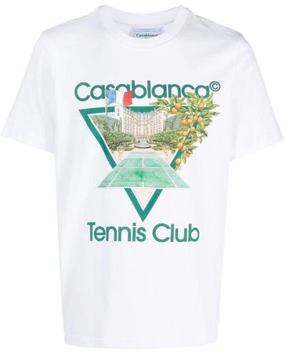 Casablancabrand Tennis Club T-shirt - Blue