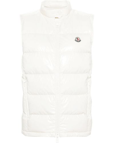 Moncler Alcibia Short Down Vest - White