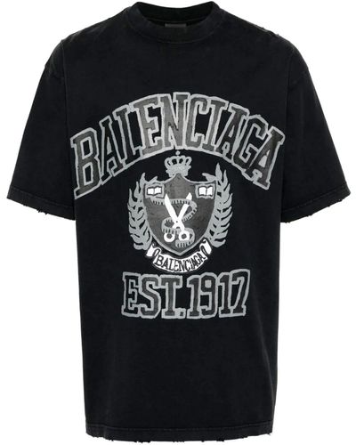 Balenciaga Diy College T-shirt - Black