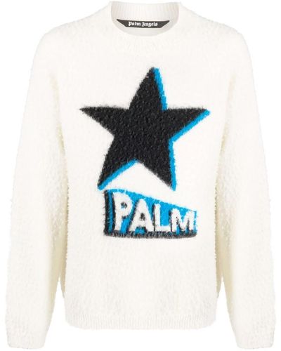 Palm Angels Rockstar Sweater - White