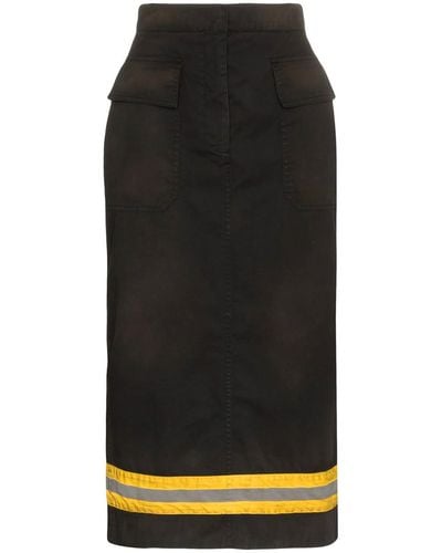 CALVIN KLEIN 205W39NYC Skirt with reflective band - Nero