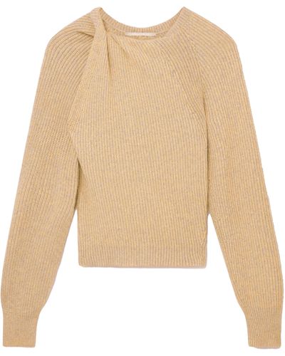 Stella McCartney Maglione in cashmere con nodo - Neutro