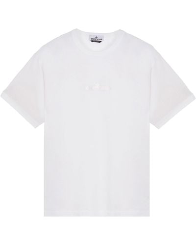 Stone Island Logo Tshirt - White