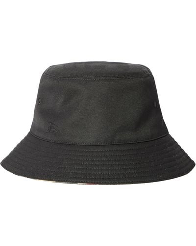 Burberry Cappello Da Pescatore Reversibile - Nero