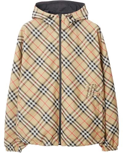 Burberry Check Reversible Jacket - Natural