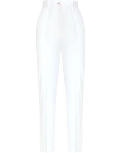 Dolce & Gabbana Cotton Trousers - White