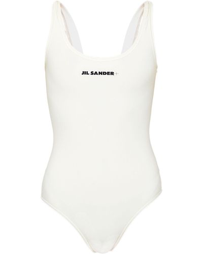 Jil Sander Swimsuit With Logo - White