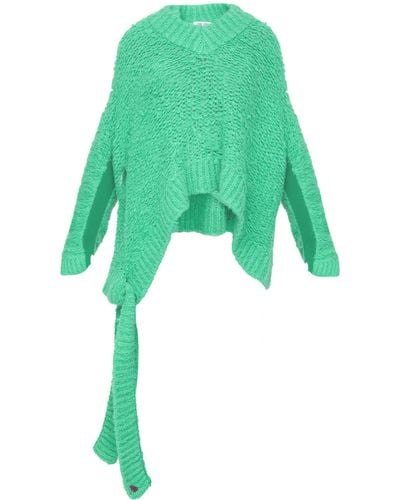 The Attico Asymmetric Sweater - Green
