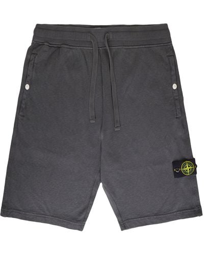 Stone Island Cotton Bermuda Shorts - Gray