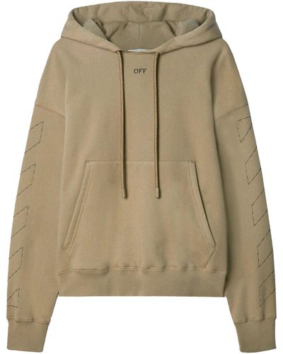 Off-White c/o Virgil Abloh Off Stitch Hoodie - Natural