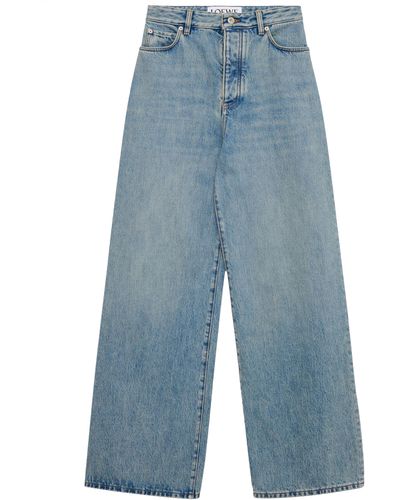 Loewe Jeans A Vita Alta - Blu