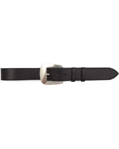 Celine Leather Belt - White