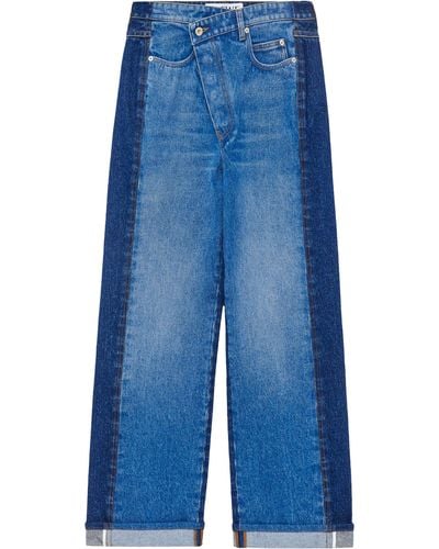 Loewe Deconstructed Asymmetric Jeans - Blue